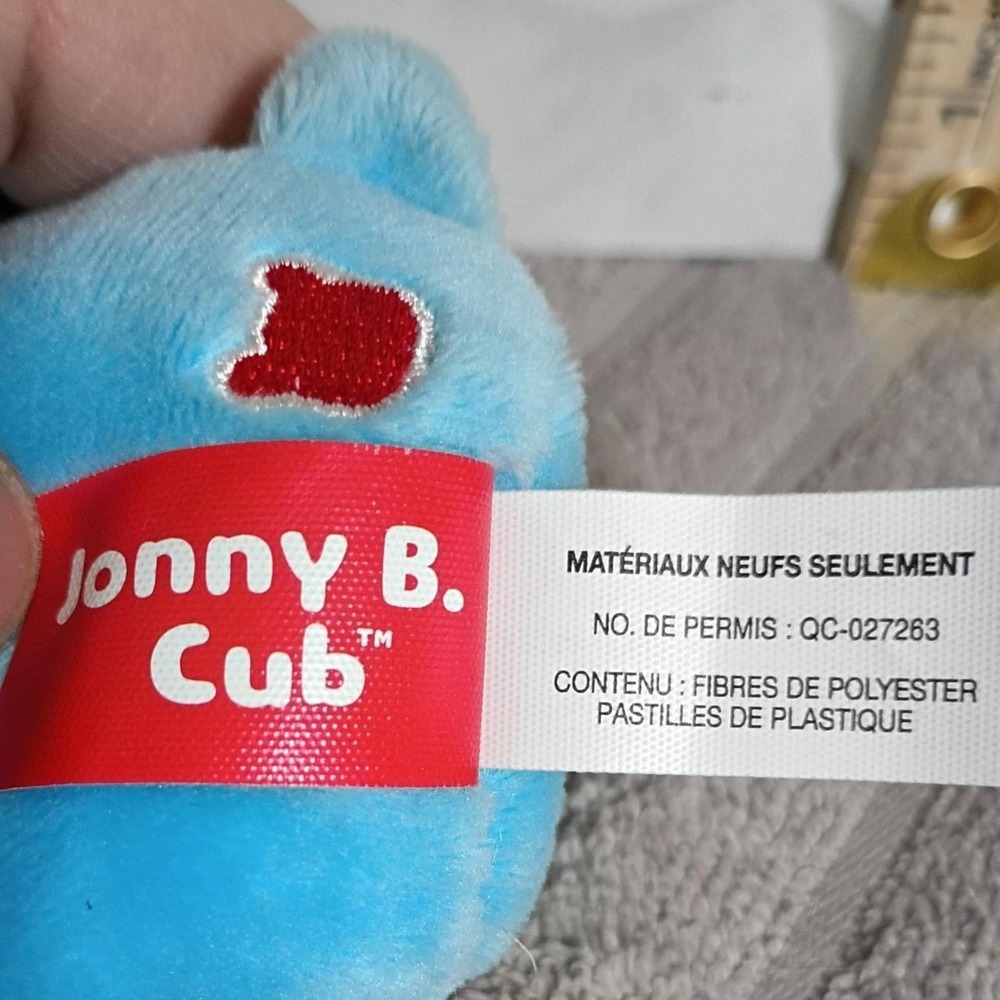 Gund Drops Jonny B. Cub Blue Bear Plush Stuffed Animal 6 Inch Weighted Toy - Picture 5 of 5